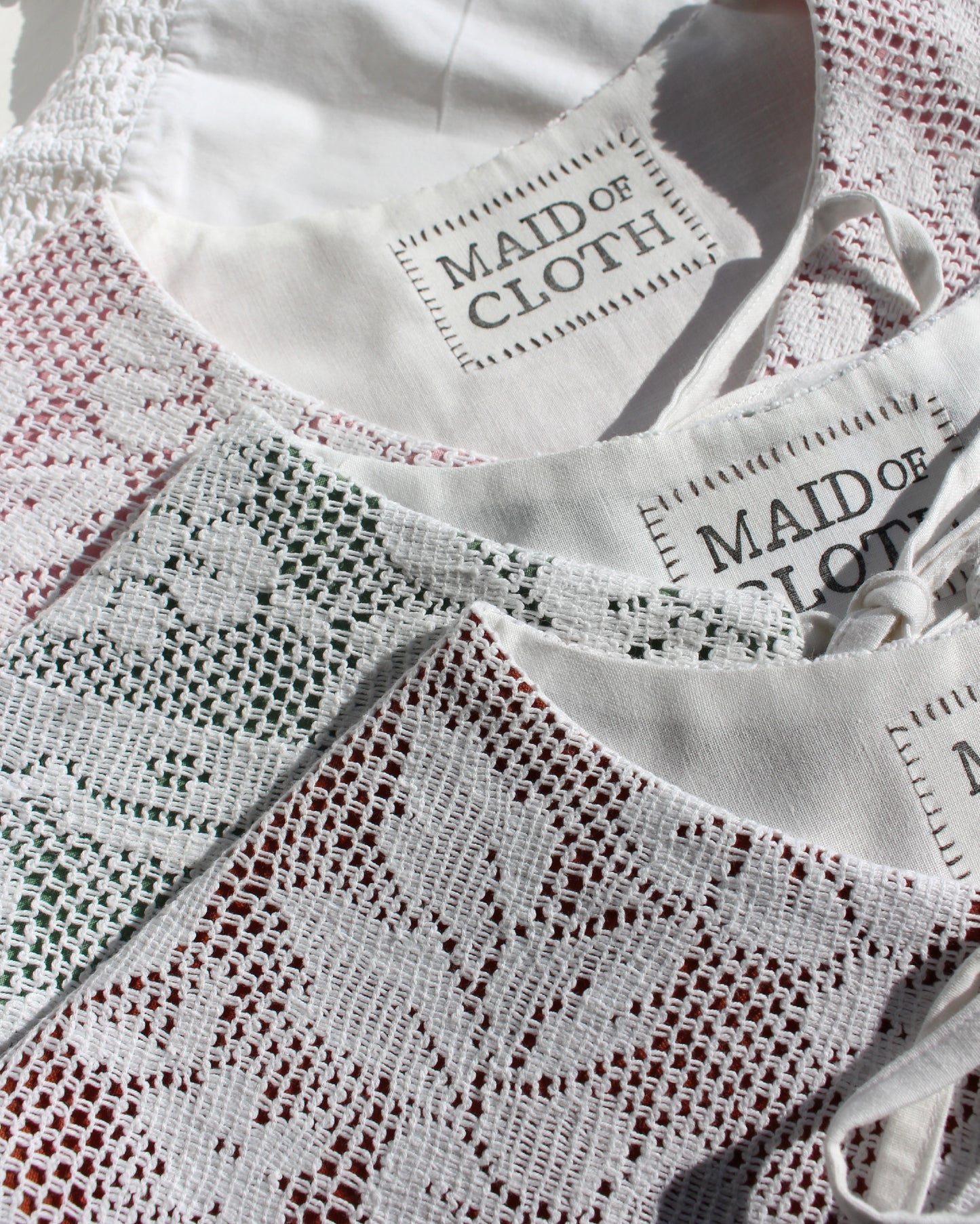 Vintage Crochet Cloth Collars