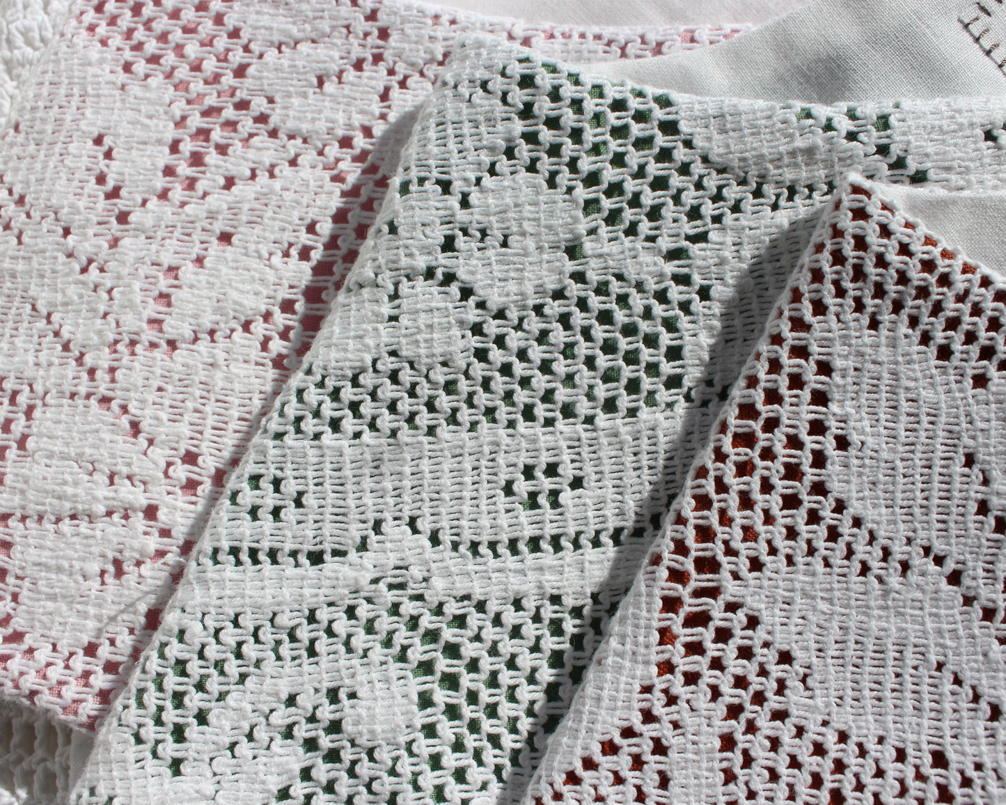 Vintage Crochet Cloth Collars