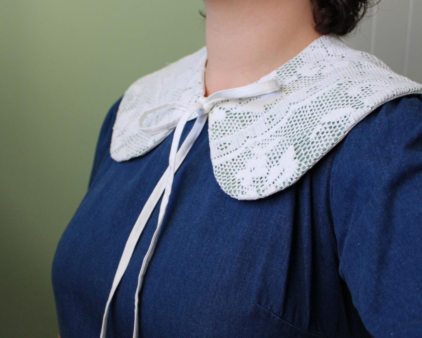 Vintage Crochet Cloth Collars
