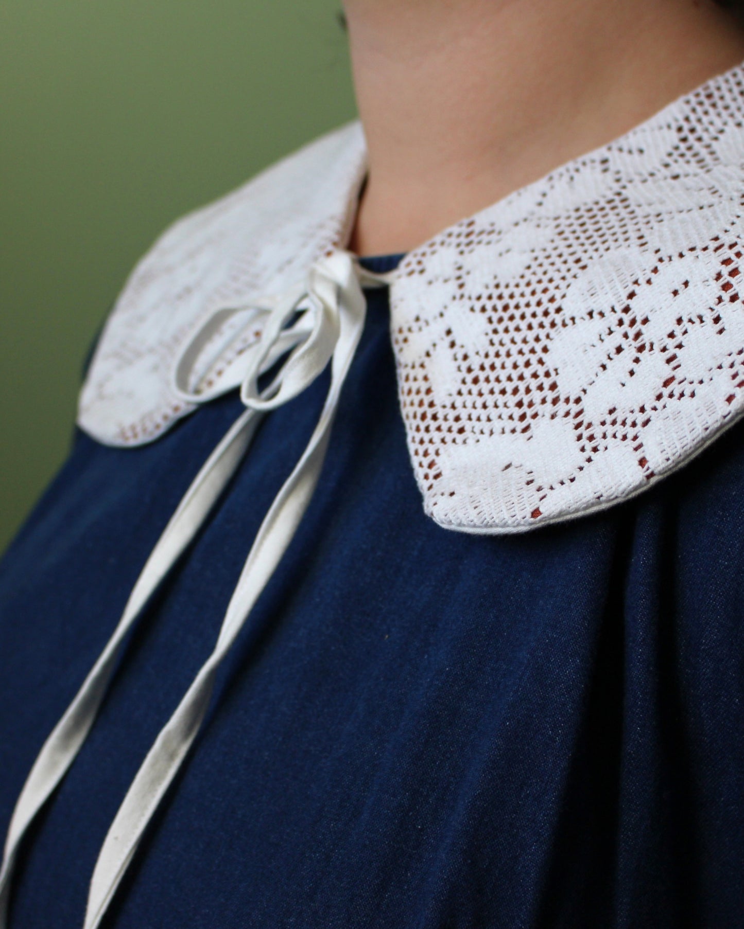 Vintage Crochet Cloth Collars