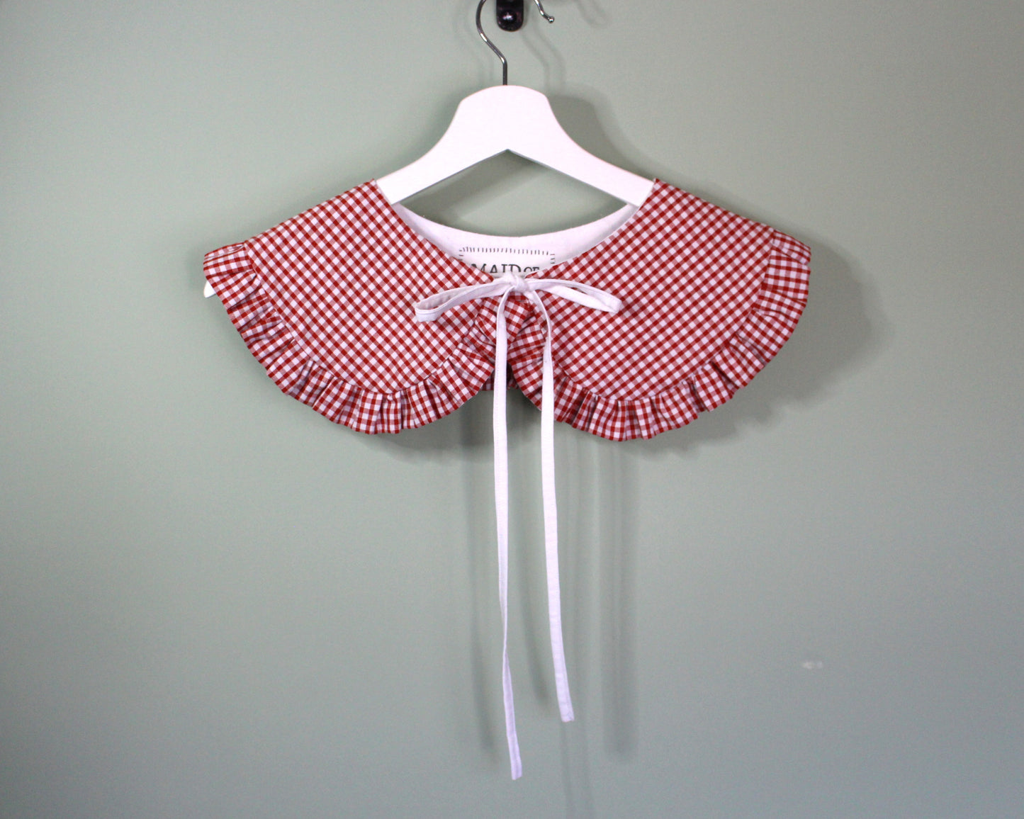 Red Gingham Cotton Collar