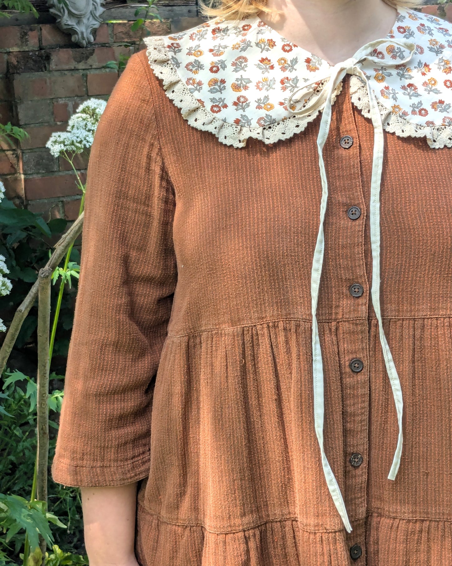 Autumnal Paisley Cotton Collar
