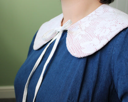 Vintage Crochet Cloth Collars