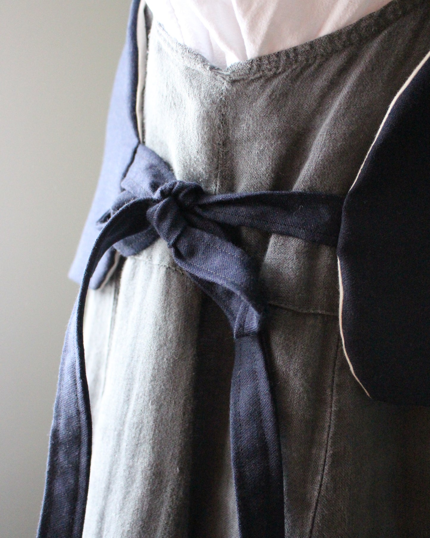 Navy Wool Ornate Applique Tabard