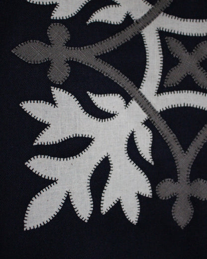 Navy Wool, Leafy Emblem Tabard