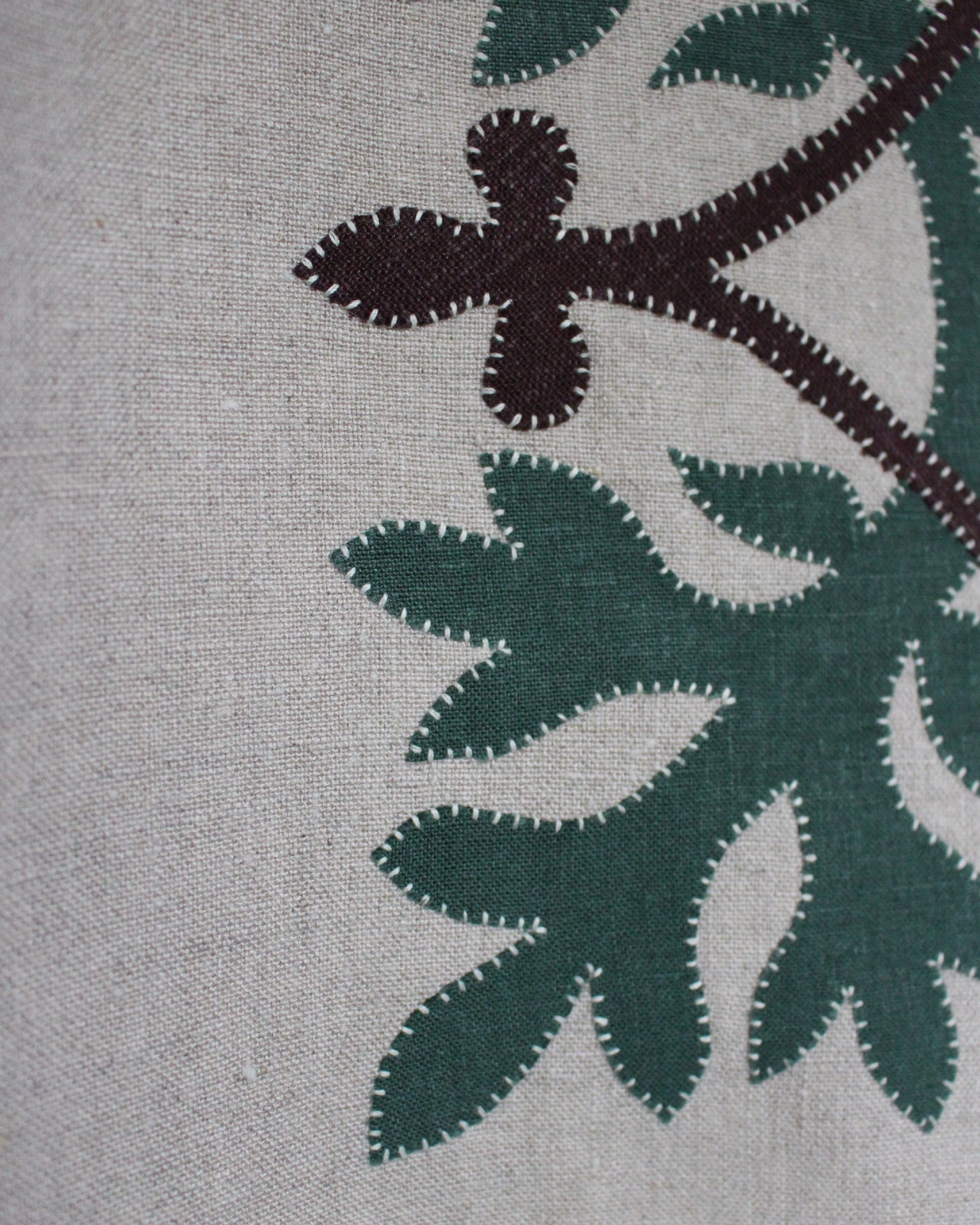 Natural Linen, Leafy Emblem Tabard