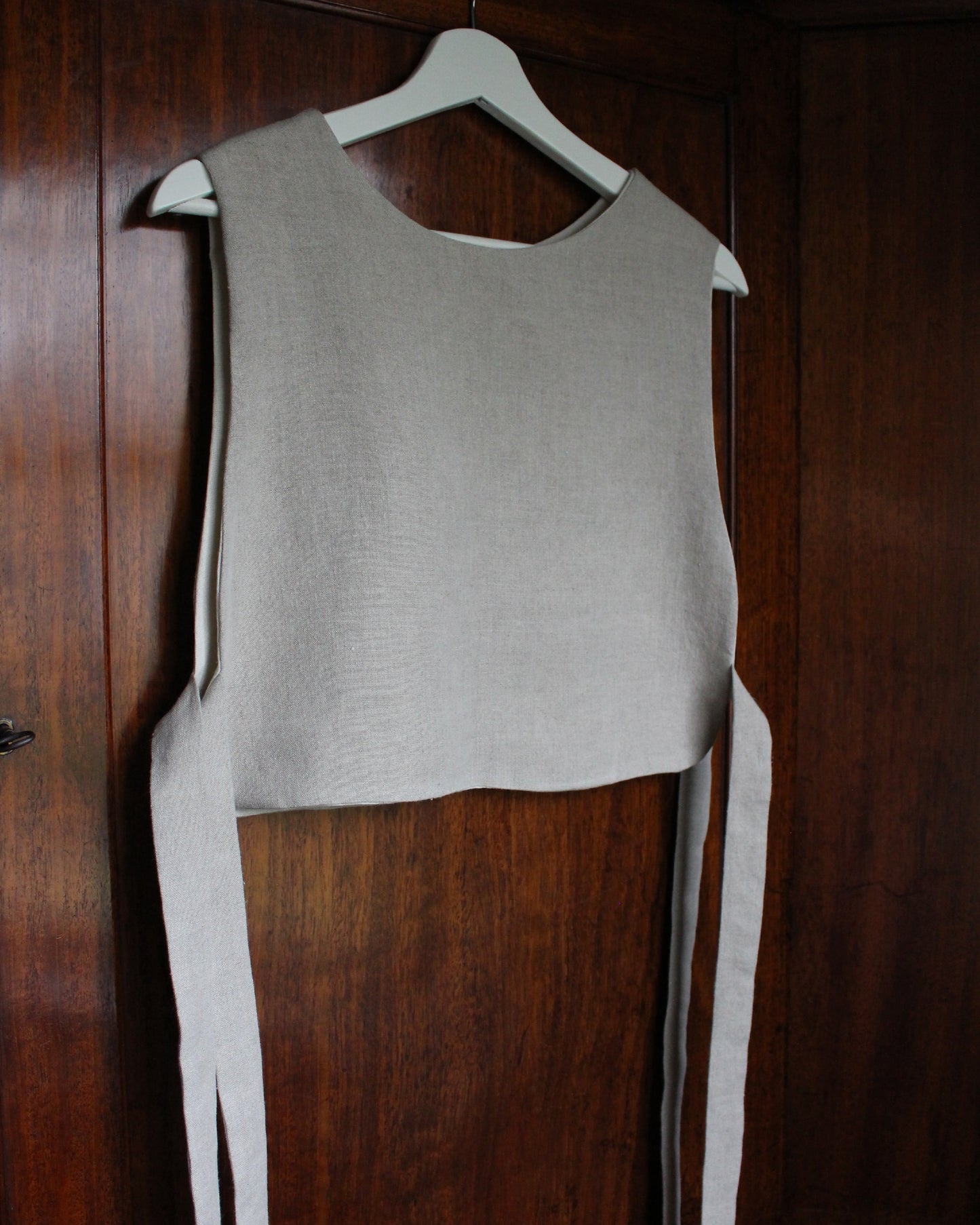 Natural Linen, Leafy Emblem Tabard