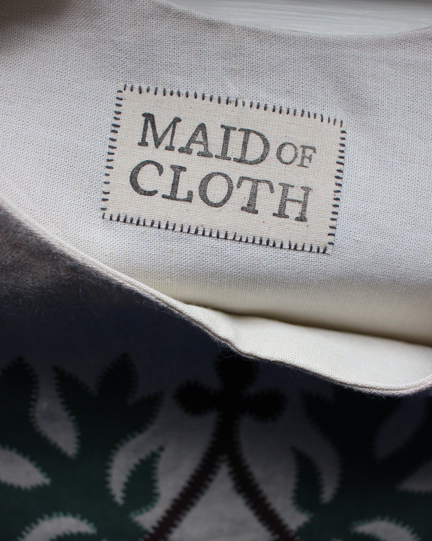 Natural Linen, Leafy Emblem Tabard