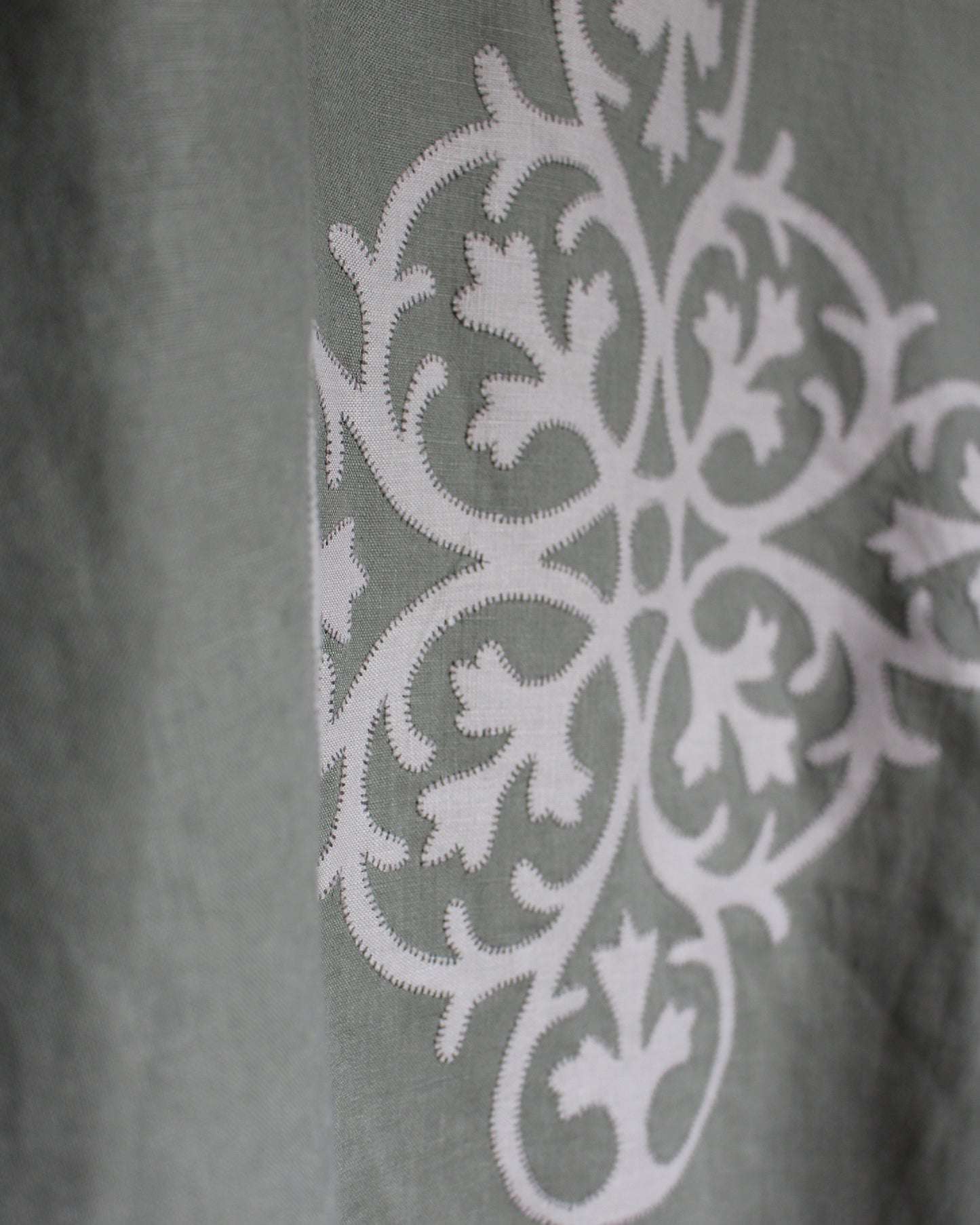 Ornate Neutral, Khaki Tunic Style Top