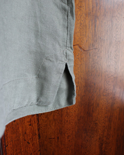 Ornate Neutral, Khaki Tunic Style Top