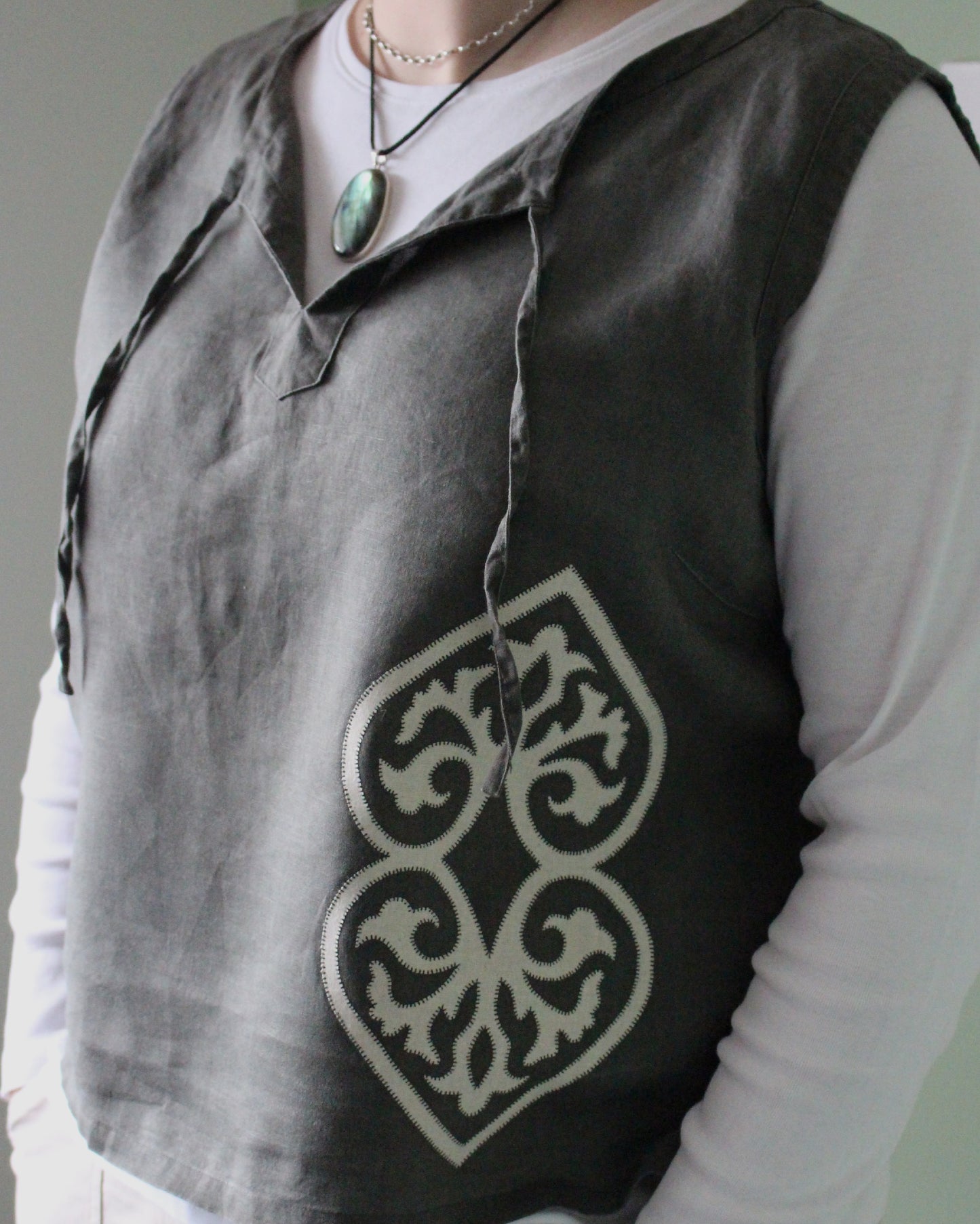 Medieval Hearts, Reworked Vintage Vest