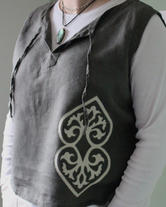Medieval Hearts, Reworked Vintage Vest