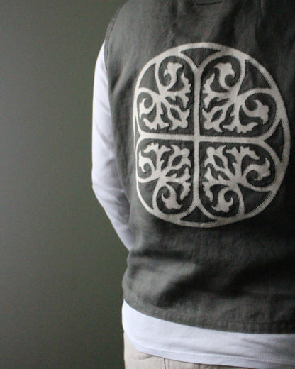 Medieval Hearts, Reworked Vintage Vest