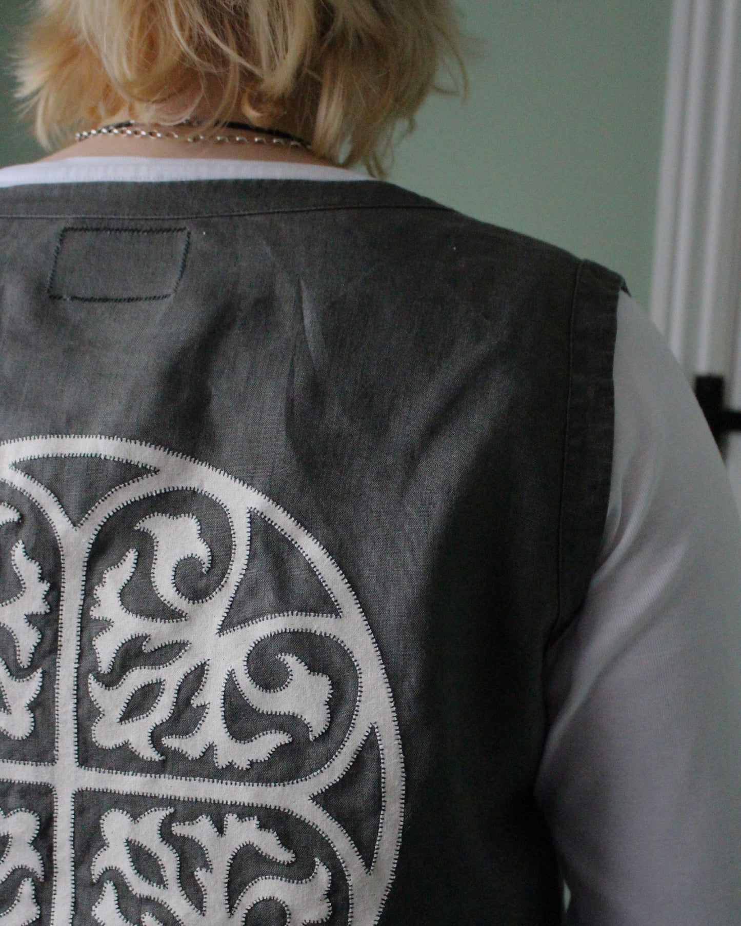 Medieval Hearts, Reworked Vintage Vest