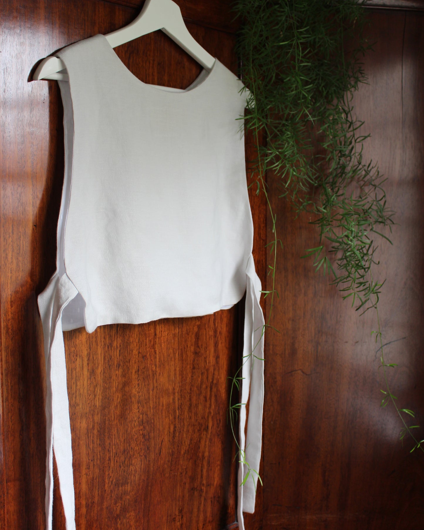 Patchwork Stars on Chalk White Linen
