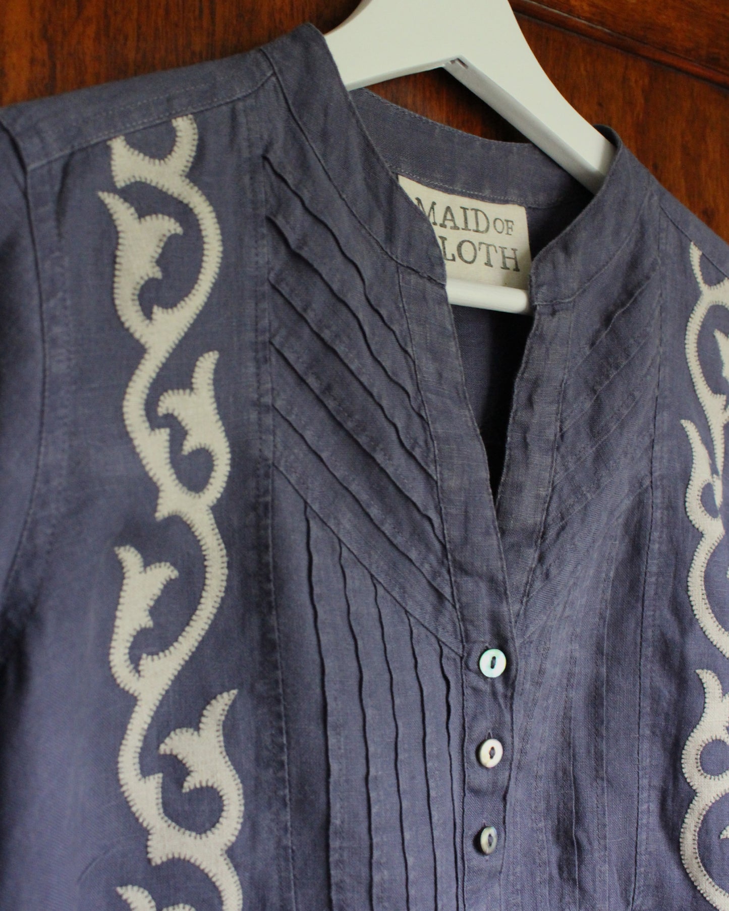 Reworked Dusty Lavender Blouse
