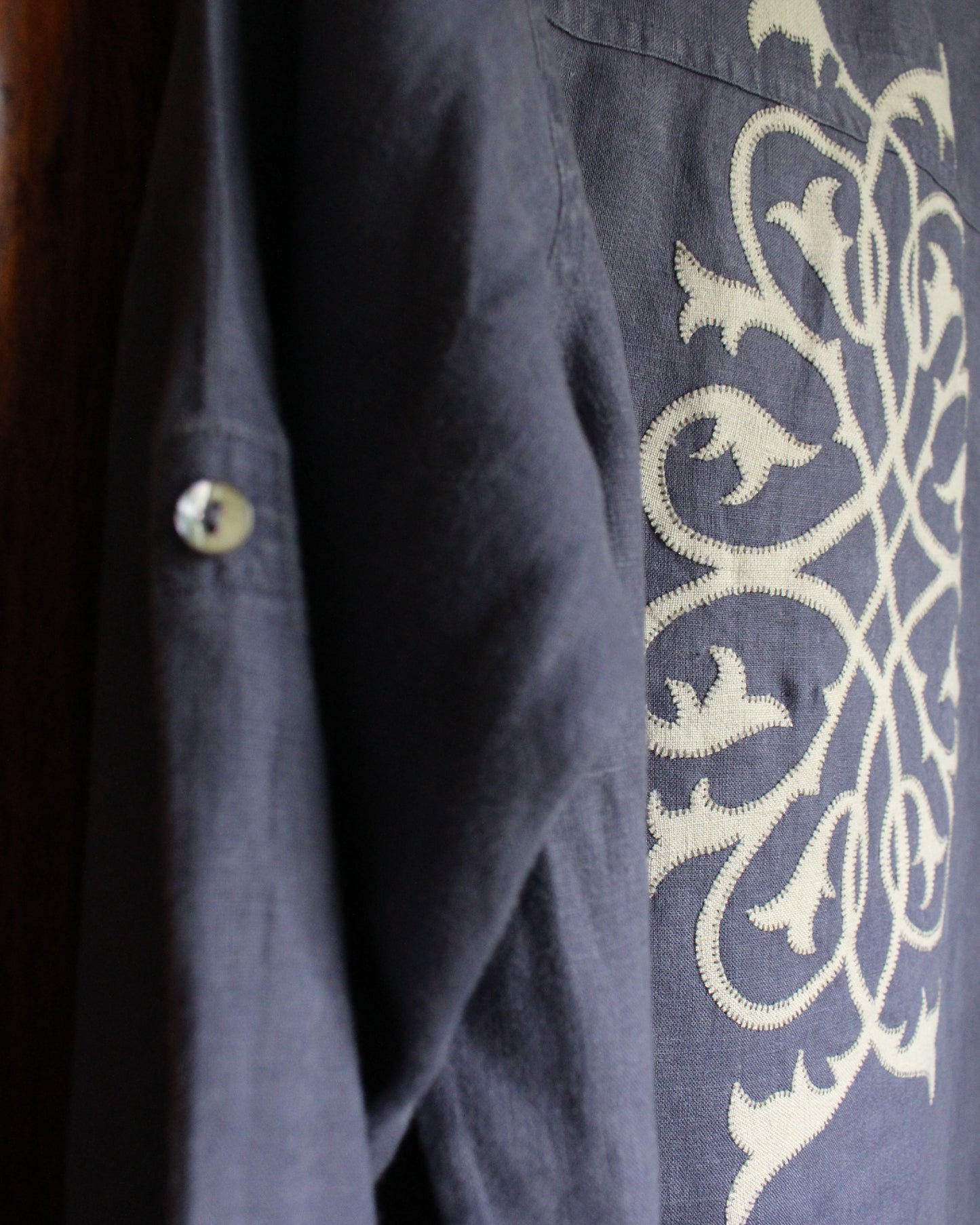 Reworked Dusty Lavender Blouse