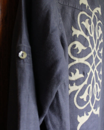 Reworked Dusty Lavender Blouse