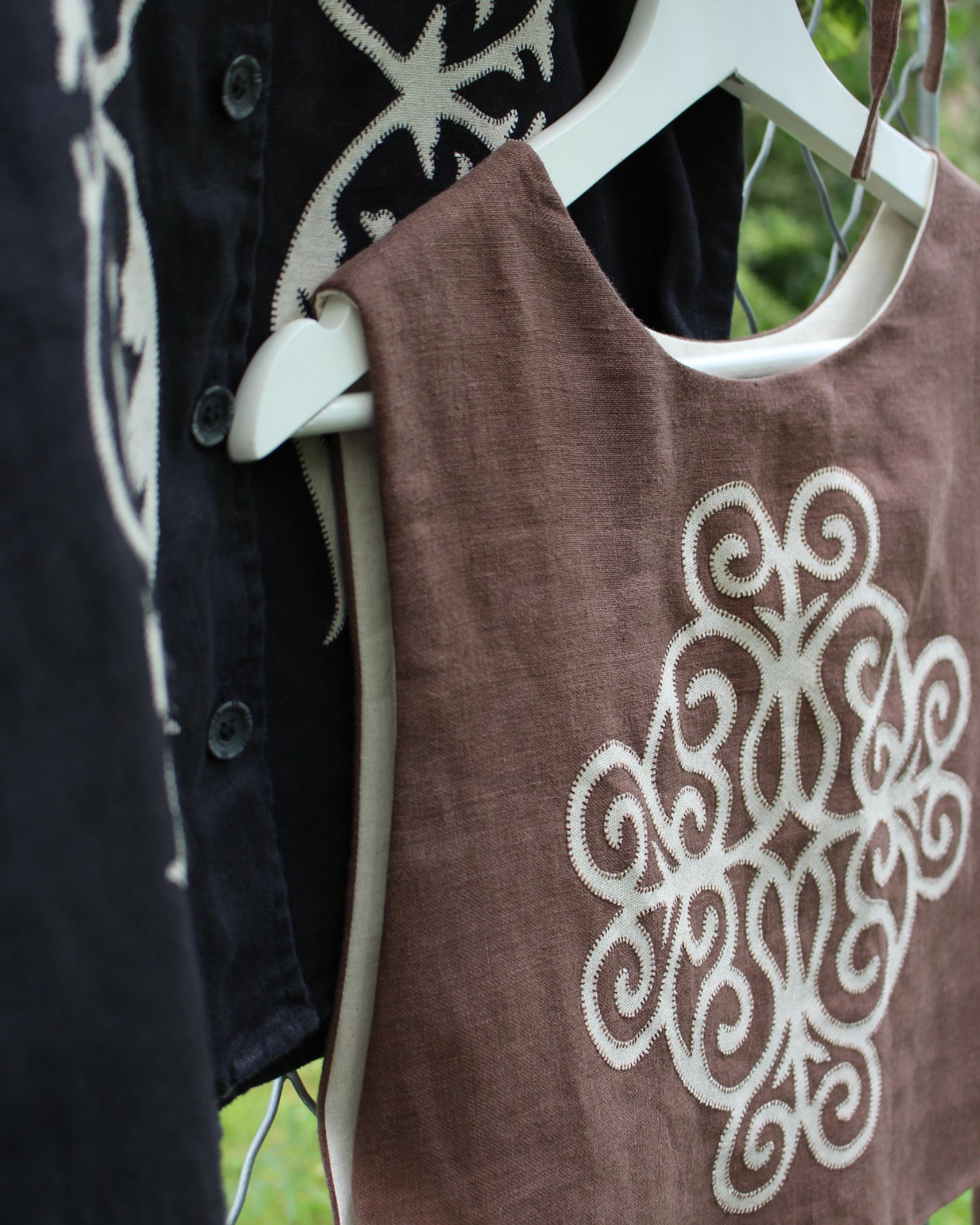 Coiling Medieval Relic on Brown Linen