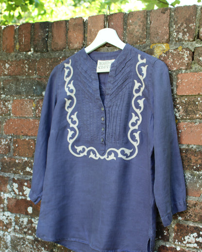 Reworked Dusty Lavender Blouse