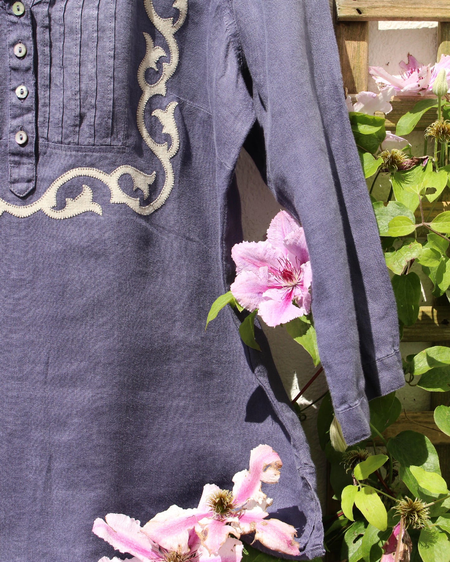 Reworked Dusty Lavender Blouse