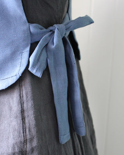 Vintage Blue Needle Lace Tabard Style Top