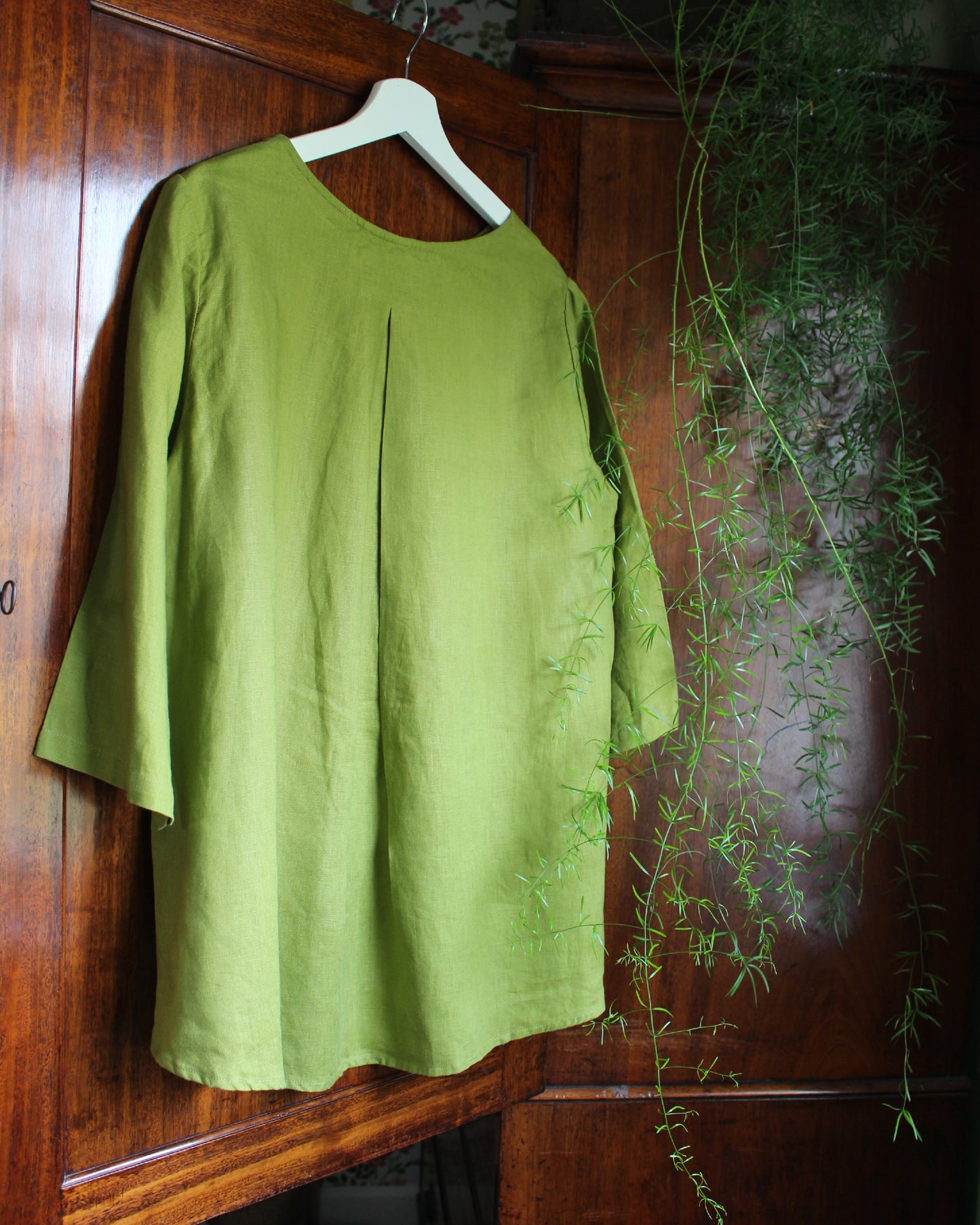 Celtic Heart on Apple Grren Tunic Style Top