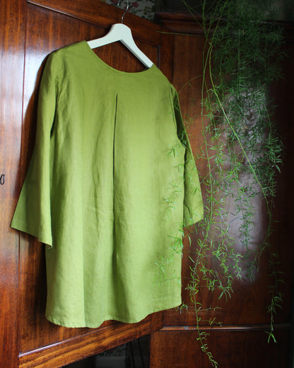 Celtic Heart on Apple Grren Tunic Style Top
