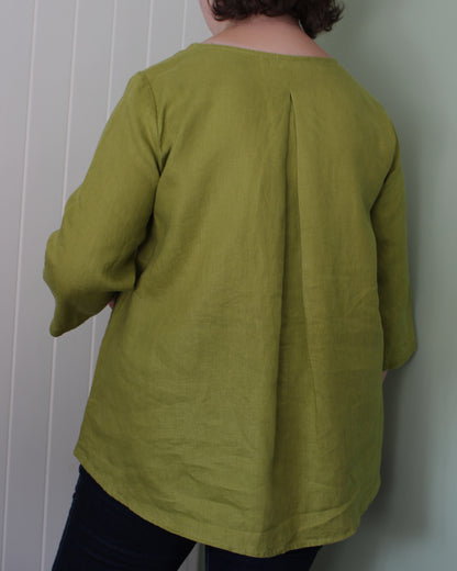 Celtic Heart on Apple Grren Tunic Style Top