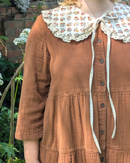 Autumnal Paisley Cotton Collar
